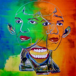 Mythe 12, 2021 (olieverf en acryl op doek)
