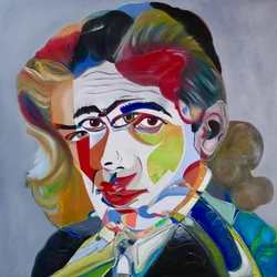 Mythe 1, 2021 (olieverf en acryl op doek)