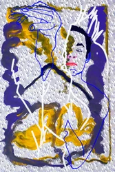 Passager 17, 2020 (acryl op gezeefdrukt Japans papier)