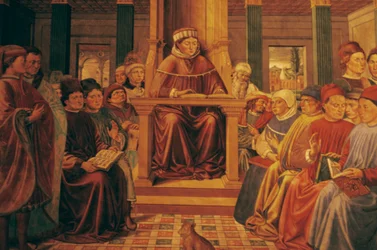 Augustinus leert retoriek in Rome