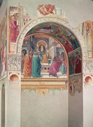 Tabernakel van de Visitatie: Verdrijving van Joachim uit de Tempel, 1491
