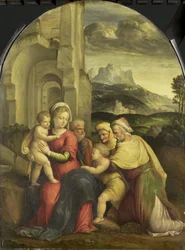 De Heilige Familie, ca.1535 (olieverf op paneel)