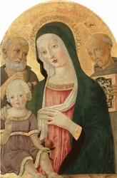 Madonna en kind met Sint Hiëronymus en Sint Bernardinus van Siena, ca. 1480-1485