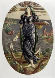 De hoop - keramische plaat, in 