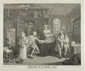 Plaat drie, uit Marriage à la Mode