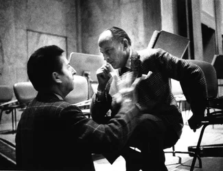 Henri DUTILLEUX met Paul Sacher, 20e eeuw.