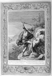 Alcyone en Ceyx veranderd in vogels, 1733