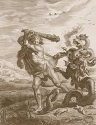 Hercules vecht tegen de Lernische Hydra, 1731
