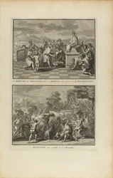 De Mercurius van de aanbeden Mexicanen.../Divijn die de Jacht leidt