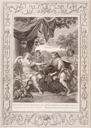 Meleager presenteert het everzwijnshoofd aan Atalanta, 1731