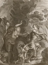 Orpheus, die Eurydice uit de Hel Leidt, Kijkt Achterom en Verliest Haar Voor Altijd, 1731