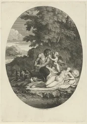 Sater besluipt de slapende Venus