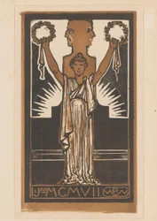Vrouw in Romeins gewaad