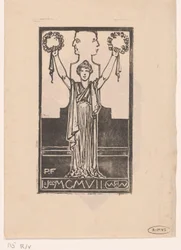 Vrouw in Romeins gewaad