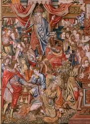 Adel (La Nobleza). Vierde wandtapijt in de serie. Ca 1550.