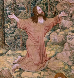 De passie van Christus (De vierkante passie). Christus in de Hof van Olijven (Christus in de Hof van Olijven). Ca 1518-1522.
