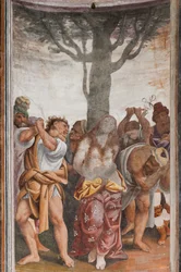 Detail van Het Martelaarschap van Sint-Catharina (fresco)