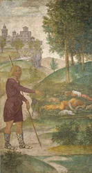 Cephalus en de nimfen, ca. 1520-1522 (fresco)