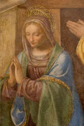 Geboorte en aanbidding van de herders, ca. 1520-1525 (detail)