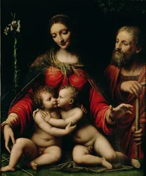 De Heilige Familie met de jonge Sint Jan