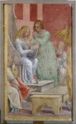 De kindertijd van de Maagd Maria in de tempel
