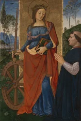 Sint-Catharina van Alexandrië met een Donateur, ca. 1480