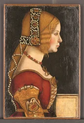Portret van Isabella van Aragon, Hertogin van Milaan (1470-1524)