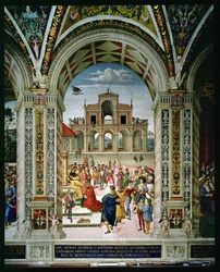 Aeneas Sylvius Piccolomini wordt tot Dichter Laureaat Gekroond door Frederik III in 1442