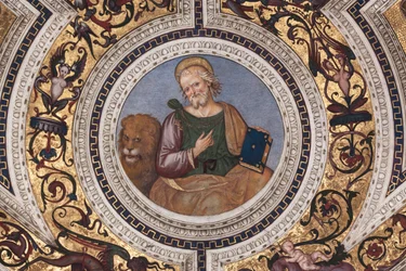 Sint Marcus, detail van De Vier Evangelisten (fresco)