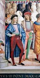 Piccolomini-bibliotheek, zuidwestmuur: 