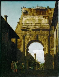 De Boog van Titus in Rome (olieverf op doek)