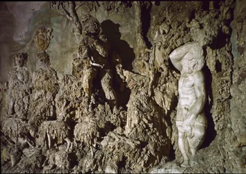 Interieur van de grot van Boboli (detail)