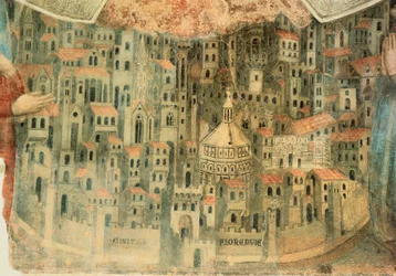 Uitzicht op Florence (detail)