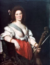 Gamba Speler, c1635
