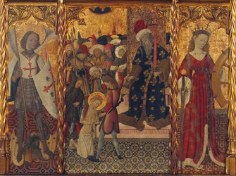 Sint-Michiel, Martelaarschap van Sint Eulalia en Sint Catharina, ca 1442-1445