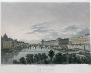 De Pont of Passerelle des Arts, Parijs, 1832