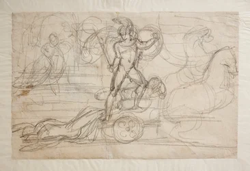 Achilles sleept Hectors lichaam achter zijn strijdwagen aan. Paolo en Francesca(),