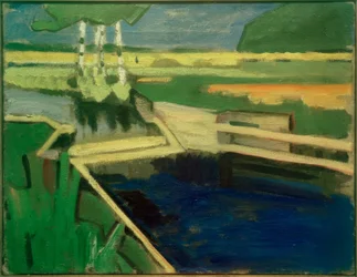 Berken bij de stuwdam