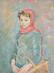 Frans: Fillette portant un panier