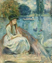 Frans: Jeanne Fourmanoir sur le lac