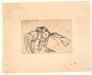 Vrouw liggend op een sofa (Jeanne-Marie)