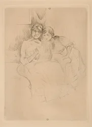 De tekenles: Berthe Morisot en haar dochter