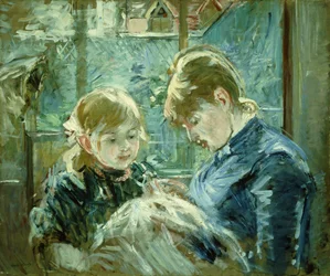 De naailles; Le Leçon de Couture, 1884