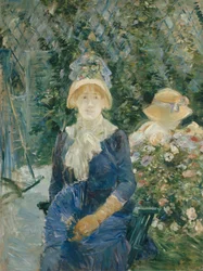 Vrouw in een Tuin