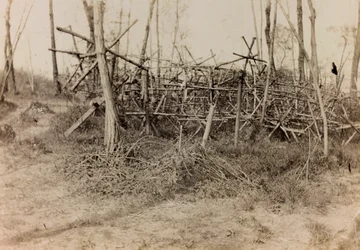 Album van de Eerste Wereldoorlog in Friuli-Venezia Giulia: defensieve hindernis (cavalli di Frisia), 05/1916