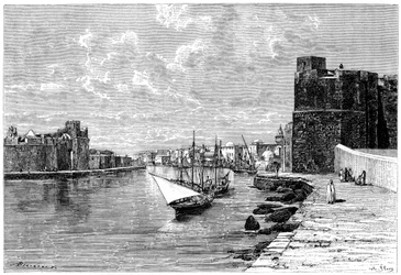 Bizerta, gezien vanaf de Kasbah, ca. 1890