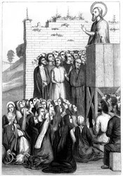 Christus predikend, 15e eeuw 1849