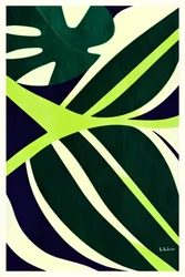 Abstracte tropische bladeren