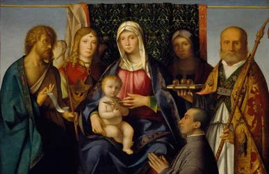 Maagd en Kind met Heiligen en een Donor, 1505-1515