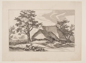 Plaat 12, uit Landschappen met boerderijen